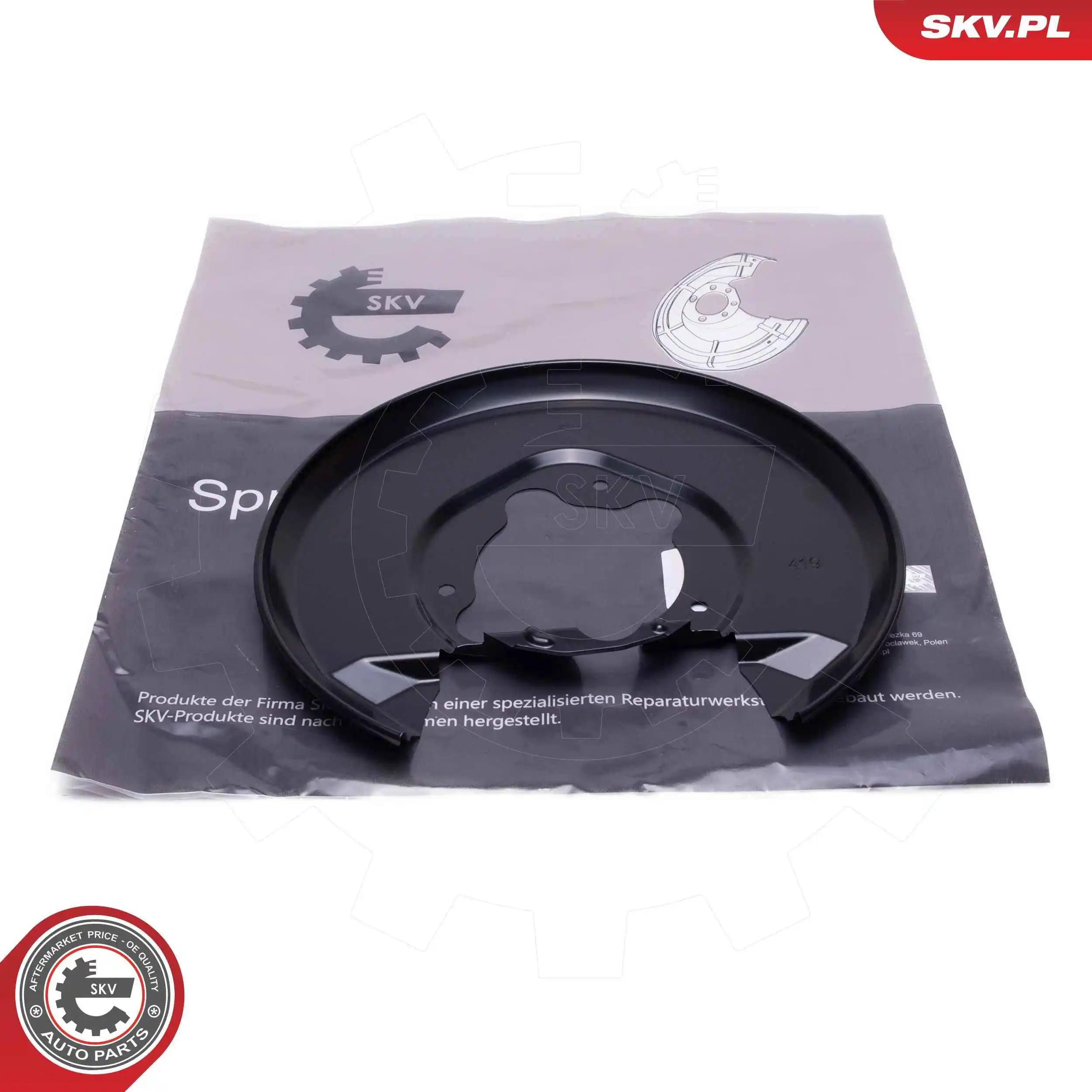 Splash Guard, brake disc